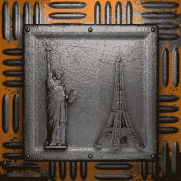 Old metal background Stock Illustration