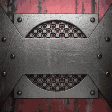 Old metal background Stock Illustration