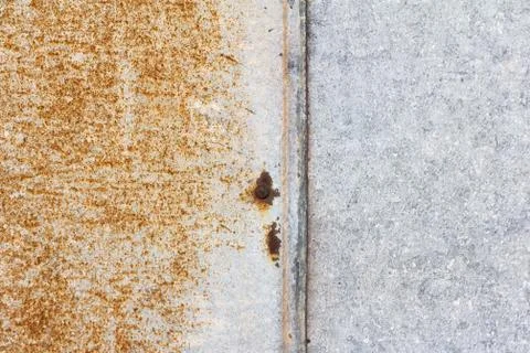 Old metal background with rust stains.Rusty galvanized metal sheet. Stock Photos