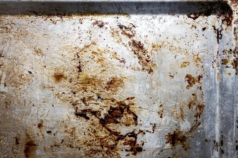 Old metal baking sheet texture background Stock Photos