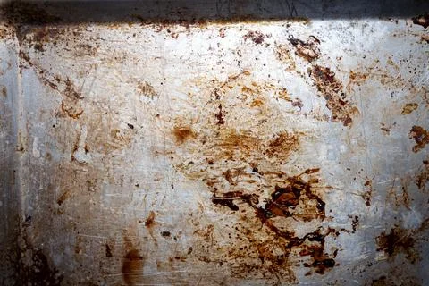 Old metal baking sheet texture background Stock Photos