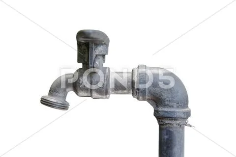 Old metal faucet Stock Photos