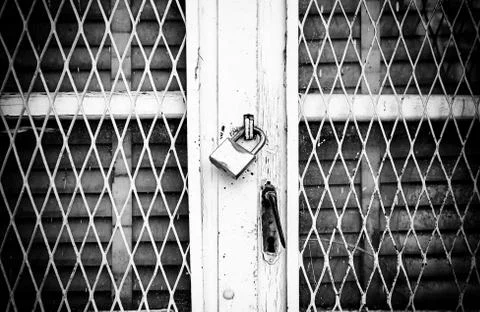 Old metal gate Stock Photos
