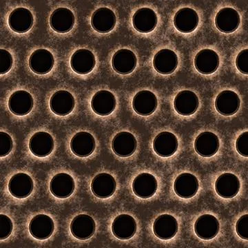 Old metal grill Stock Illustration