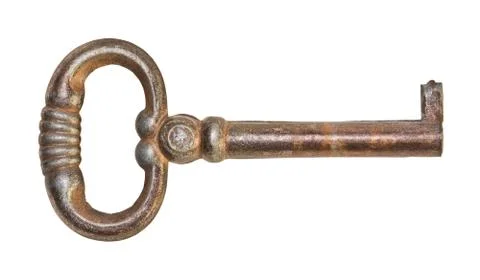 Old metal key Stock Photos