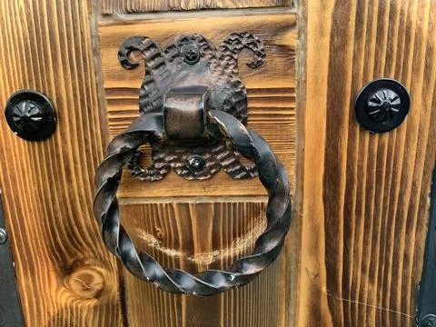 Old metal knocker Stock Photos