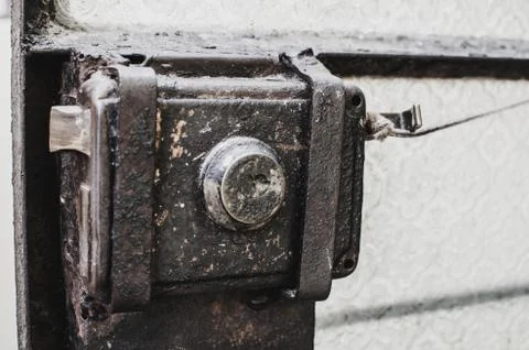 Old metal lock Stock Photos