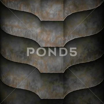 Old metal plates Stock Illustration