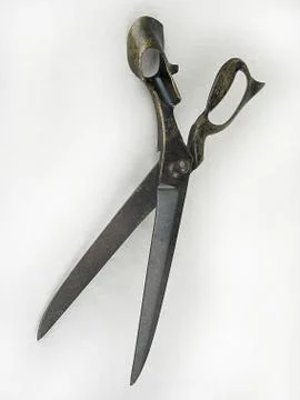 Old metal scissors  Stock Photos