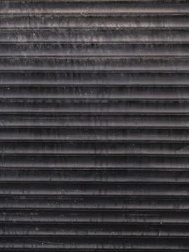 Old metal shutter of a store Stock Photos