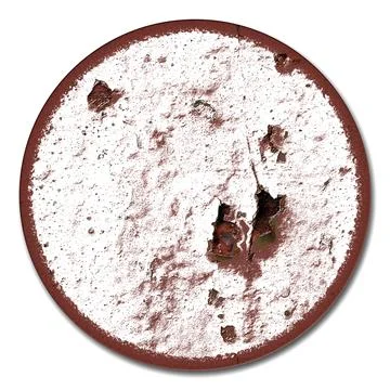 Old metal signs circle Rust, sun-dried, sifted paint It's a frame with an e.. Illustrazione stock