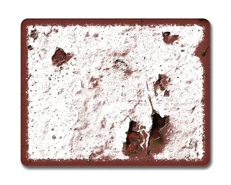 Old metal signs rounded Rust, sun-dried, sifted paint It's a frame with an .. Illustrazione stock