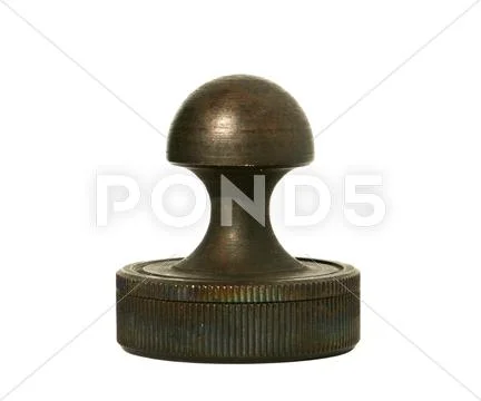 Old metal stamp isolated Stock Photos