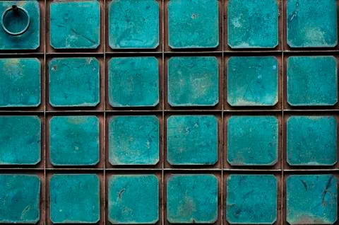 Old metal wall. Stock Photos