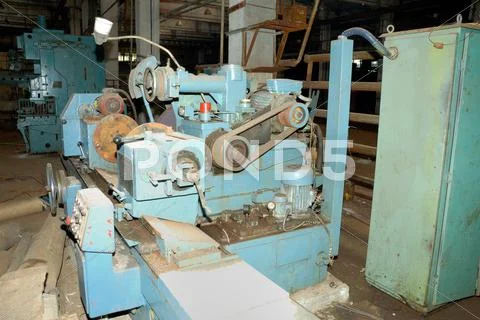 The old metalcutting machine tool. Stock Photos