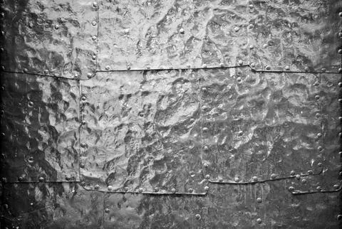 Old metallic wall Stock Photos