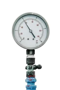 Old meter water pipe Stock Photos