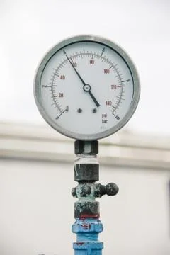 Old meter water pipe Stock Photos