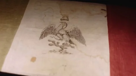 Old Mexican flag Video stock 40771722