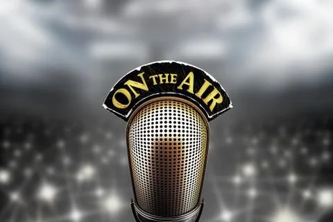 Old mic for a public speech Stock Illustration
