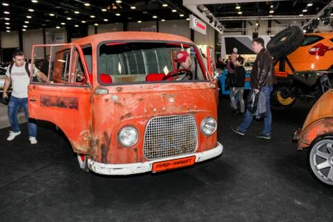 Old micro bus. Stock Photos
