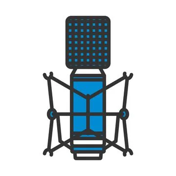 Old Microphone Icon Stock Illustration