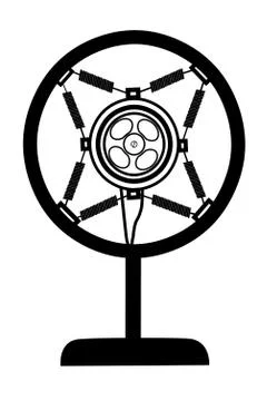 Old microphone Stock Illustration