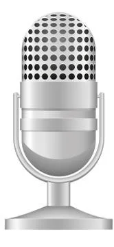 Old microphone illustration Stock Illustration