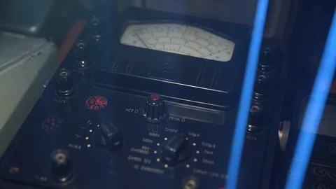 Old microphone for live broadcasting Video stock 127637695