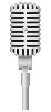 Old microphone vector illustration Stock Illustration
