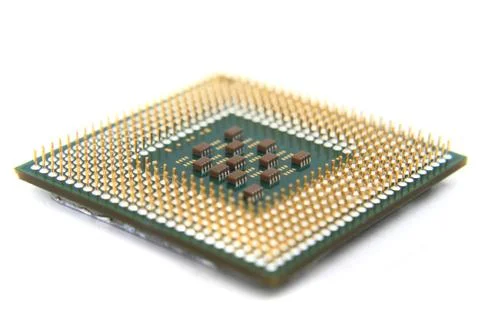 Old microprocessor 스톡 사진