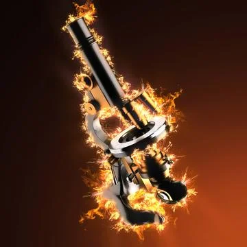 Old microscope in fire Old microscope in fire Copyright: xZoonar.com/Stani... Stock Photos