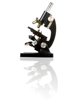 Old microscope Foto stock
