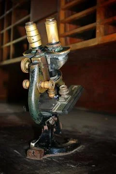 Old Microscope Stock Photos