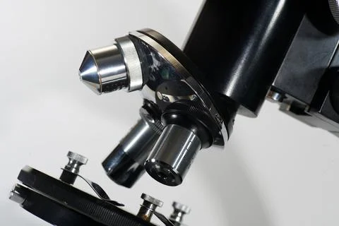 Old microscope Stock Photos