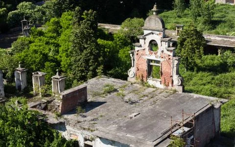 Old milan stables Stock Photos