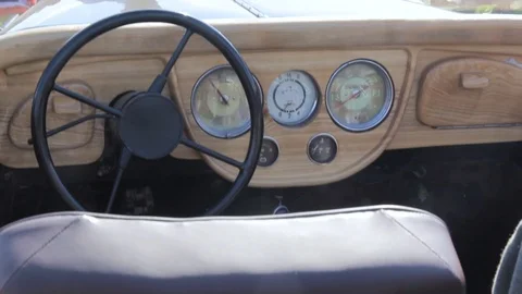 Old military vehicle panel Stock Footage 89226831