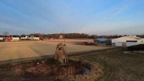 Old Mill aerial Stock Footage 305480207