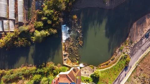 The old mill and river Stock Photos