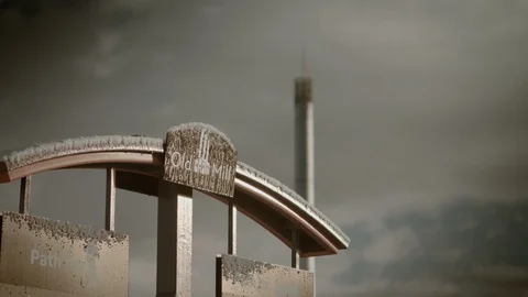 Old Mill District Sign- Bend Oregon Stock Footage 86533525