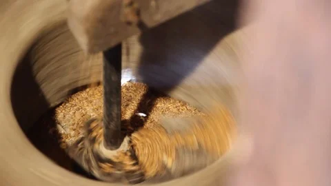 Old Mill Milling Grains To Make Flour Stock Footage 127920160