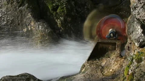 Old mill turbine 스톡 동영상 22222618