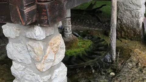 The old mill is turning Stock Footage 141376908