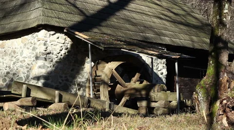 Old Mill View Stock Footage 45128811