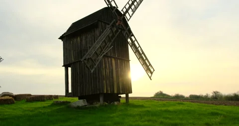 Old mill Windmill in Norfolk UK Video stock 155308301