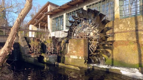 Old mill in the woods Stock Footage 264427086