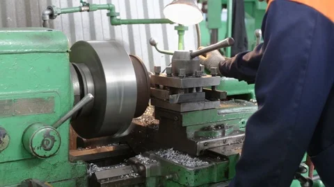 Old milling machine Stock Footage 93174638