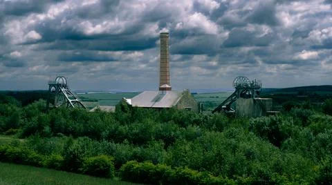 Old mine in forest Stock Photos