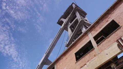Old mine shaft static Stock Footage 94721275