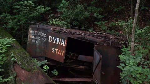 Old miner dynamite storage Video stock 142849926